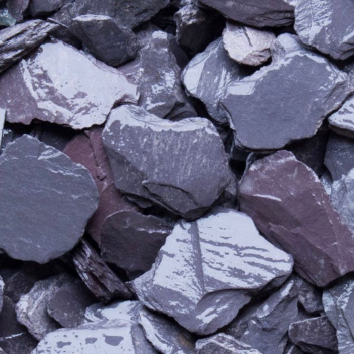 Bulk Bag of 40mm Plum Slate